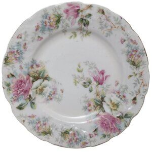 Antique BRC Viola Germany Crown Empire Duchess BR110 Floral Plate w/Gold Leaf